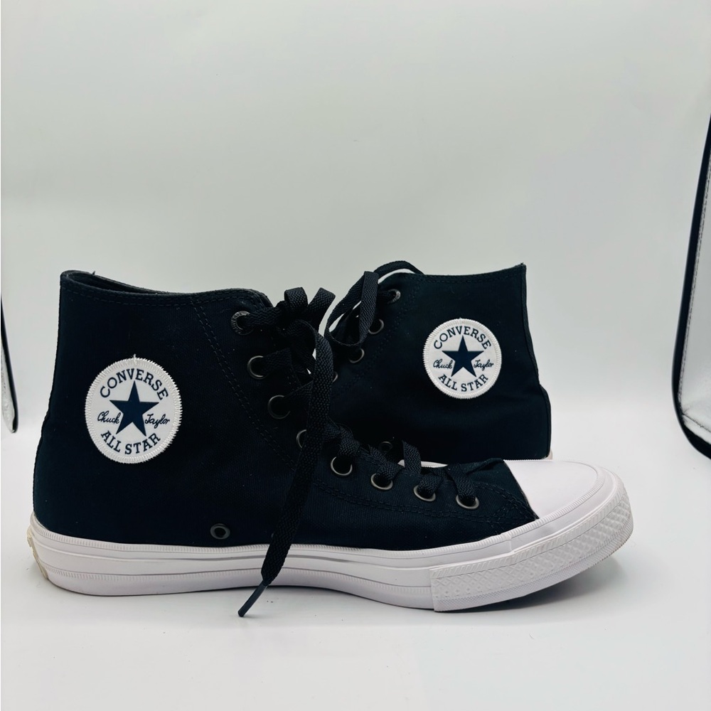 Converse Chuck Taylor II High Top Black White Men's Size 9 Comfort Insole